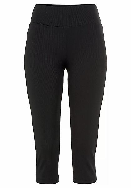 LASCANA ACTIVE Caprileggings mit Rippstruktur günstig online kaufen