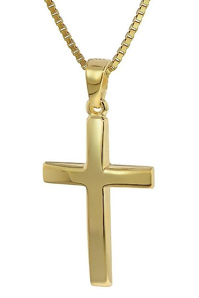 trendor Kette mit Anhänger Kreuz Anhänger Gold 333 (8 Karat) mit goldplatti günstig online kaufen