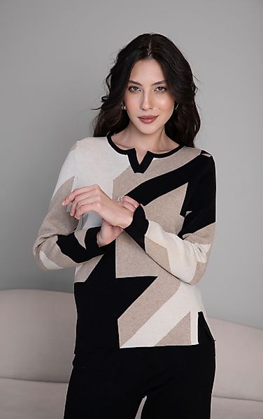 Passioni Strickpullover in Kamel, Taupe und günstig online kaufen