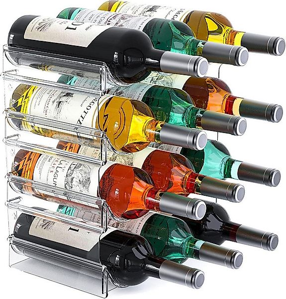 SURFOU Flaschenregal Stapelbarer Flaschenhalter für Schrank, Gefrierschrank günstig online kaufen