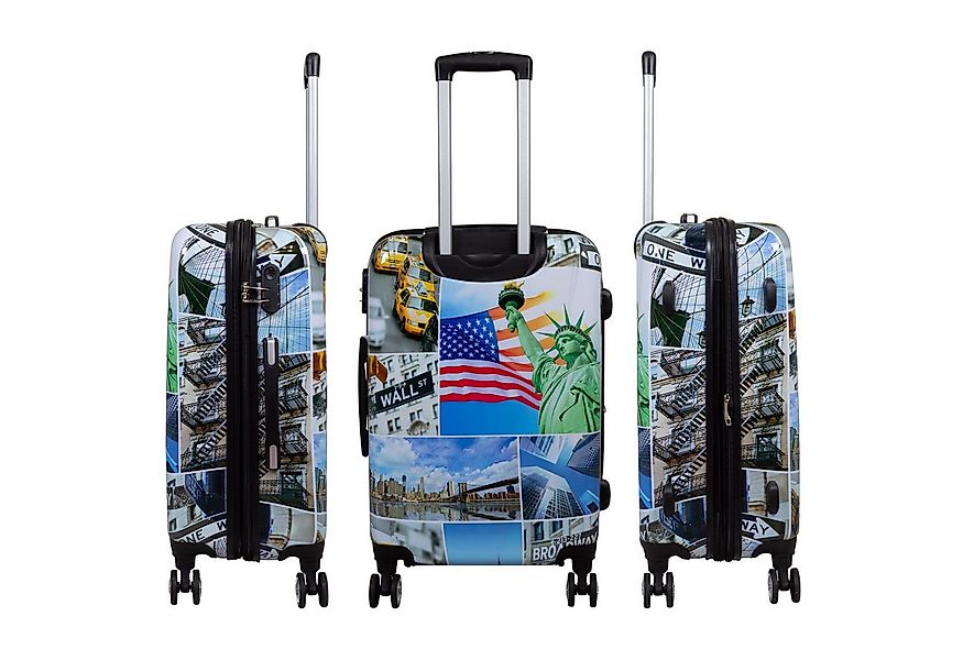 Trendyshop365 Hartschalen-Trolley Liberty, bunter Koffer mit Motiv, 3 Größe günstig online kaufen