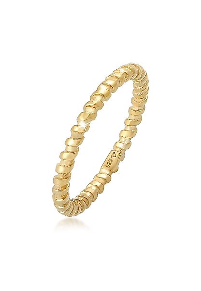 Elli Fingerring Gedreht Gewinde Stapelring 925 günstig online kaufen