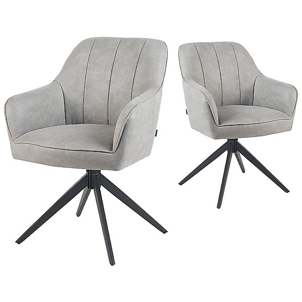 DUBI Möbel Polsterstuhl Mika-Timo 2er-Set, Federkern, günstig online kaufen