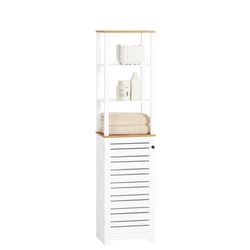 SoBuy Hochschrank BZR43 Badschrank Badregal mit günstig online kaufen