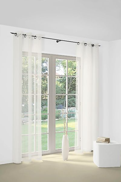 Wirth Gardine "Bettina" Ösen 1 Stk. tlg. Fertig-Store mit Metallösen nach M günstig online kaufen