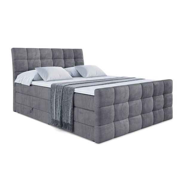 ALTDECOR Boxspringbett BRUGO-Z KING (Multipocket-Matratze H4 günstig online kaufen