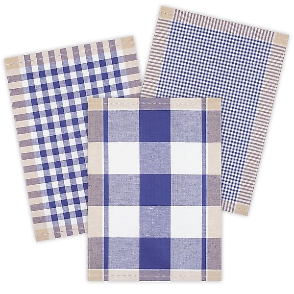 Kracht Geschirrtuch Landhaus, (Set, 3-tlg., Set), 3er Pack Geschirrtücher ( günstig online kaufen