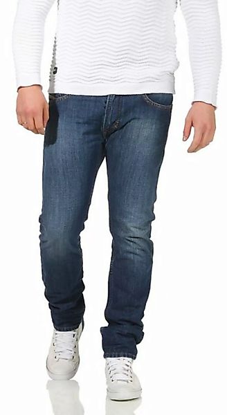 Diesel Slim-fit-Jeans Herren Thavar 0855L Blau, Röhrenjeans, 5-Pocket-Style günstig online kaufen