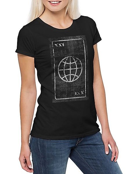Urban Backwoods Print-Shirt Tarot The Way of the World Damen T-Shirt Karte günstig online kaufen