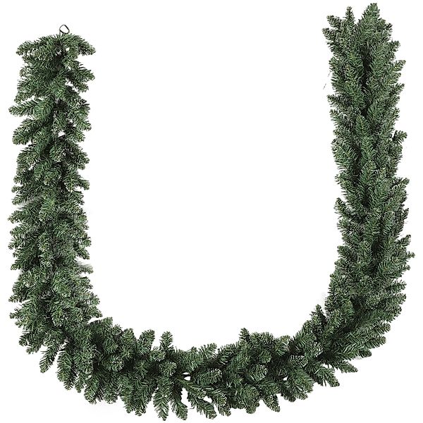 HOMCOM 2,7 m künstliche Weihnachtsgirlande Dekoration mit 216 Spitzen Tanne günstig online kaufen