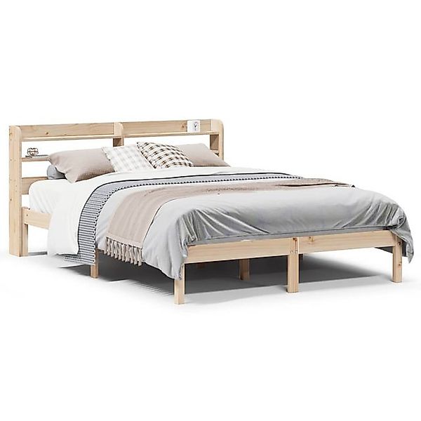 vidaXL Bettgestell Massivholzbett ohne Matratze 160x200 cm Kiefernholz Bett günstig online kaufen