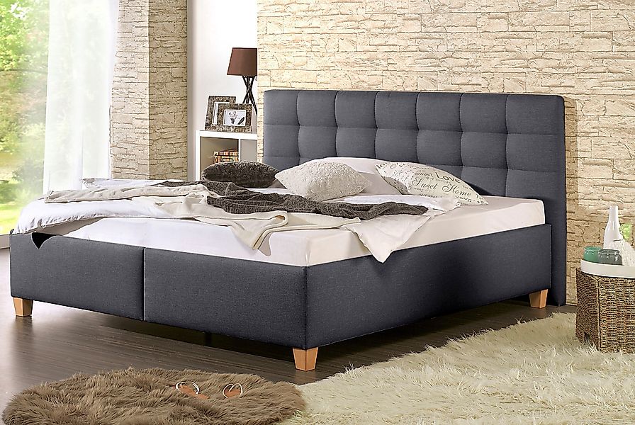 Maintal Polsterbett "Madane" wahlweise mit Matratze in den Härtegraden H2,H günstig online kaufen