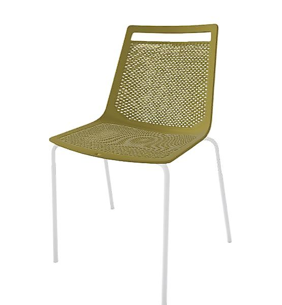 Ergonomischer Beratungstuhl Akami NA Lime, Weiß günstig online kaufen