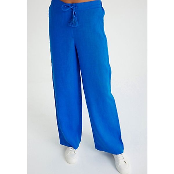 Just Like You  Hosen Leinenhose mit weitem Bein und Schnürung an der Taille günstig online kaufen
