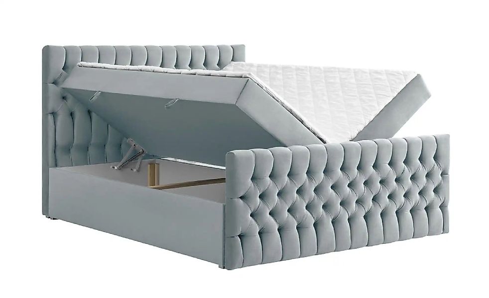 Boxbett mit Bettkasten und Fußteil Belek King ¦ grau Betten > Komfortbetten günstig online kaufen