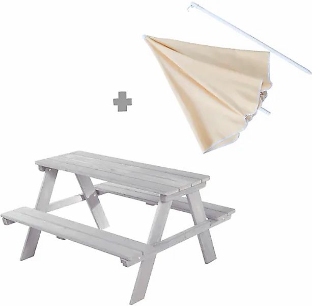 roba® Garten-Kindersitzgruppe »Picknick for 4 Outdoor +« Set, 2 Stk. tlg. g günstig online kaufen