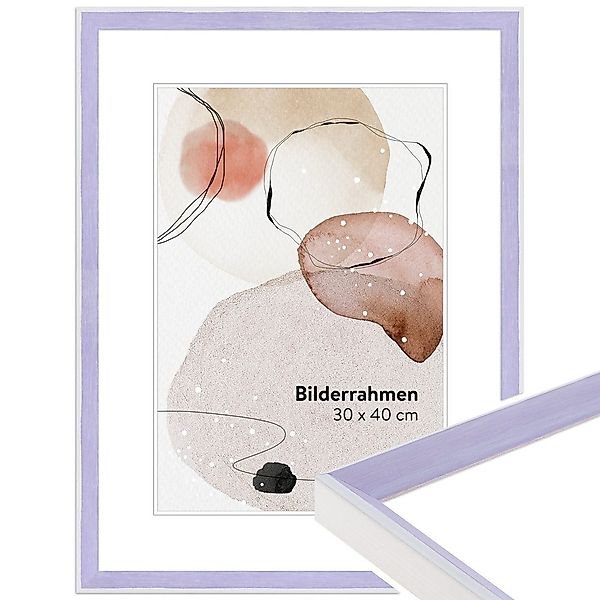 WANDStyle Bilderrahmen H080, Violett, aus Massivholz günstig online kaufen