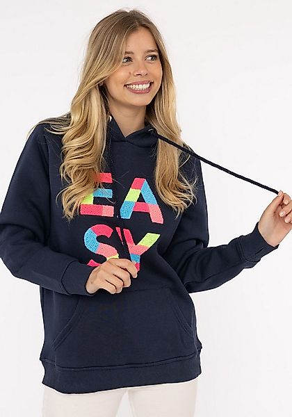 Zwillingsherz Hoodie "EASY" mit buntem Easy Schriftzug günstig online kaufen