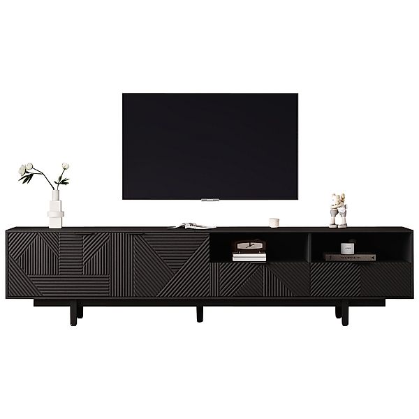 Merax Lowboard mit geometrischen Linien, TV-Schrank günstig online kaufen