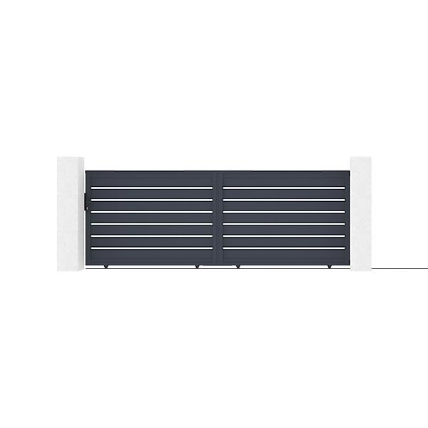 Casanoov Schiebetor 4M Vogel H 140Cm & Gartentür 1M Vogel H 140Cm Aluminium günstig online kaufen