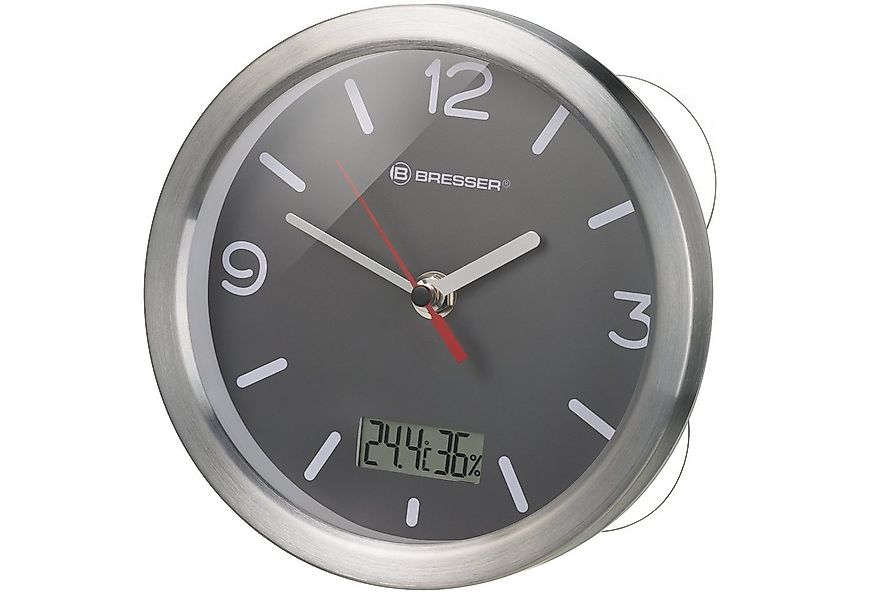 OPTUS Badezimmeruhr BRESSER MyTime Thermo-/Hygro Baduhr - grau günstig online kaufen