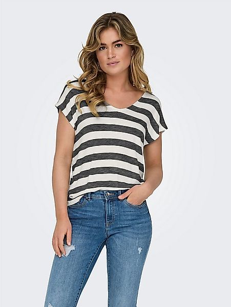ONLY V-Shirt ONLLIRA LIFE S/S V-NECK TOP JRS NOOS günstig online kaufen