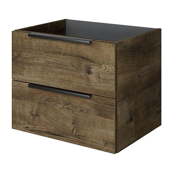 Pelipal Waschbeckenunterschrank Quantum 07 Eiche Ribbeck Quer 59 cm 2 Auszü günstig online kaufen