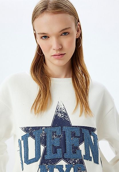 Koton Sweatshirt Rundhalsausschnitt Mit Aufdruck günstig online kaufen