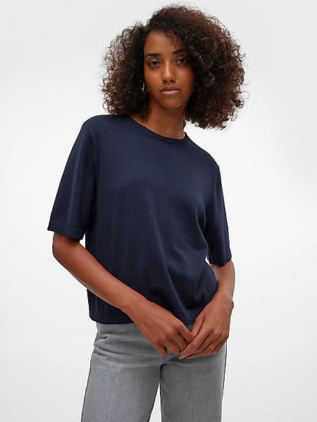 Vero Moda Kurzarmpullover "VMSILJE 2/4 O-NCK OVERSIZE PULL GA NOOS" günstig online kaufen