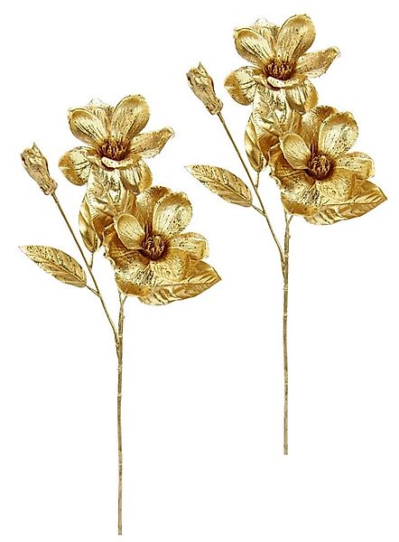 Kunstblume Magnolie, I.GE.A., Höhe 68 cm, 2er Set Dekoblume Metallic Effekt günstig online kaufen
