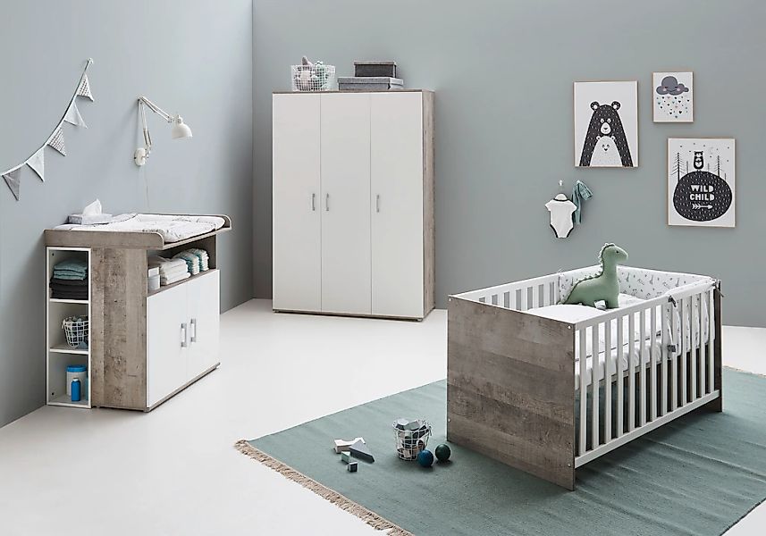 Lüttenhütt Babyzimmer-Komplettset "Henning", (Set, 5 tlg., inkl. Lattenrost günstig online kaufen