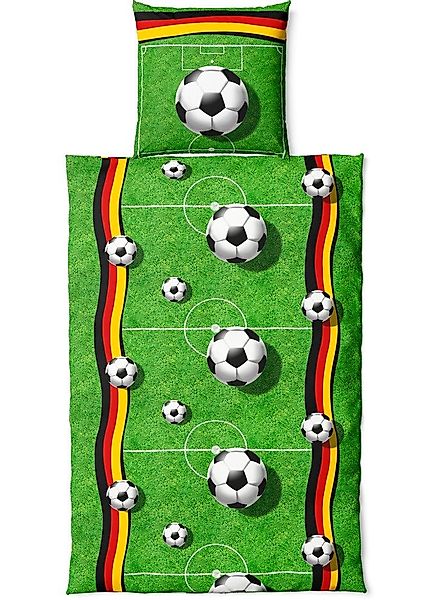 VertriebsArena GmbH Bettwäsche Mf Bettwäsche Fußballfeld günstig online kaufen