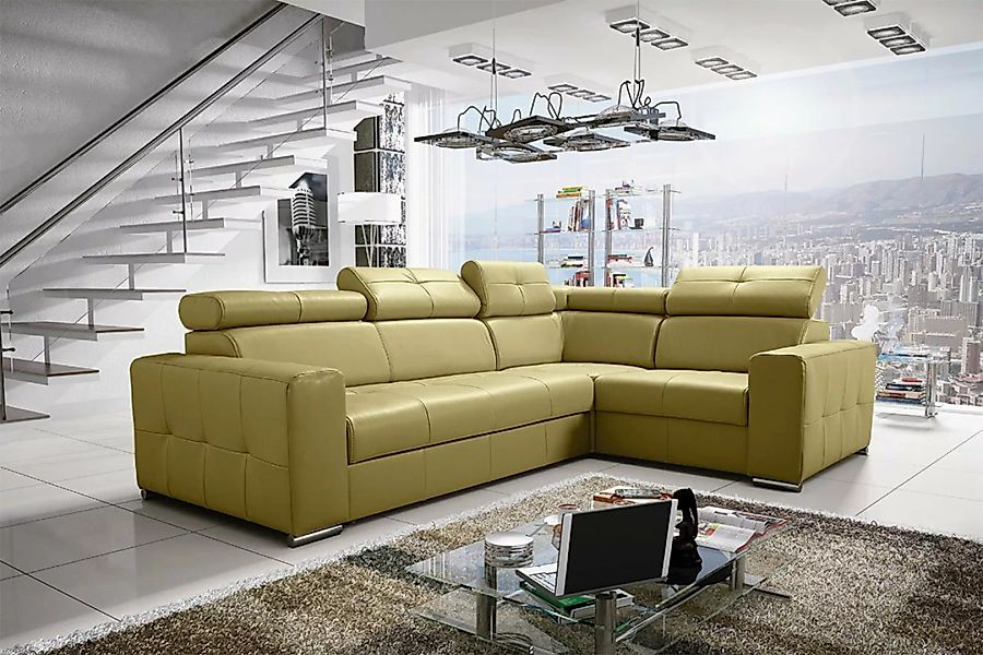 JVmoebel Ecksofa, Ecksofa Couch Polsterung Wohnzimmer Leder L-Form günstig online kaufen