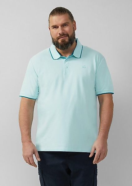 s.Oliver Kurzarmshirt Sportives Piqué-Poloshirt mit Kontrast-Details Label- günstig online kaufen