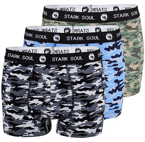 Stark Soul® Boxershorts Boxershorts Herren, Camouflage, 3'er Pack, Retrosho günstig online kaufen