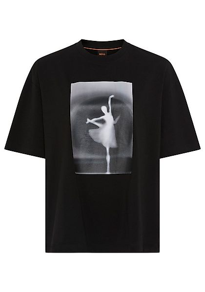 BOSS ORANGE T-Shirt Eboys Premium Damenmode Oversize Fit mit Print günstig online kaufen