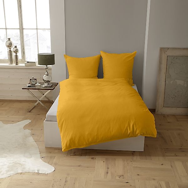 CASATEX Bettwäsche "Uni" 3 Stk. tlg. Uni Design, Reißverschluss, tolle Farb günstig online kaufen