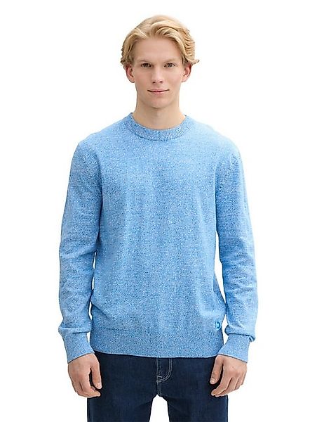 TOM TAILOR Denim Strickpullover in melierter günstig online kaufen