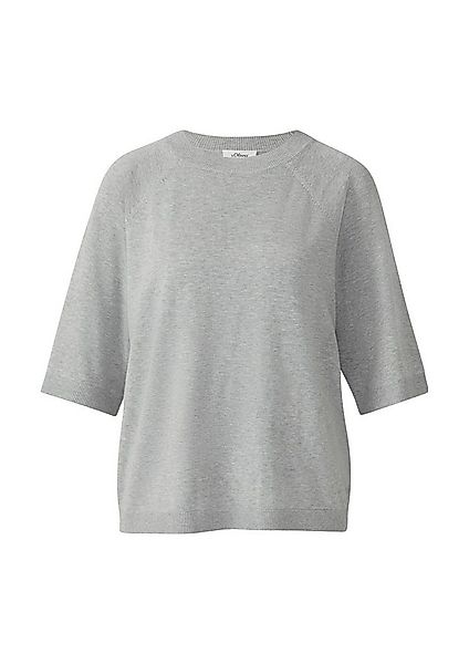 s.Oliver Kurzarmpullover Strickpullover Leichter Kurzarm-Strickpullover günstig online kaufen