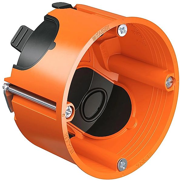 Kaiser Hohlwanddose 9263-22 Luftdicht Ø 68 mm Orange-Schwarz Pack 25 Stück günstig online kaufen