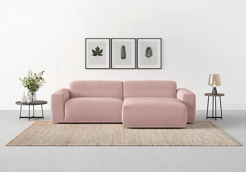 TRENDMANUFAKTUR Ecksofa "Braga, mit hochwertigem Kaltschaum, L-Form, in Cor günstig online kaufen