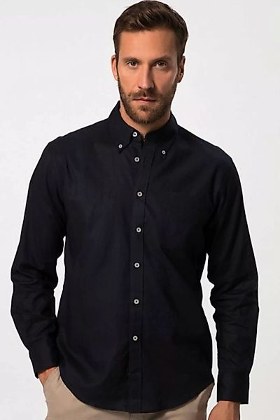 JP1880 Businesshemd Leinenmixhemd Langarm Buttondown-Kragen Modern Fit günstig online kaufen