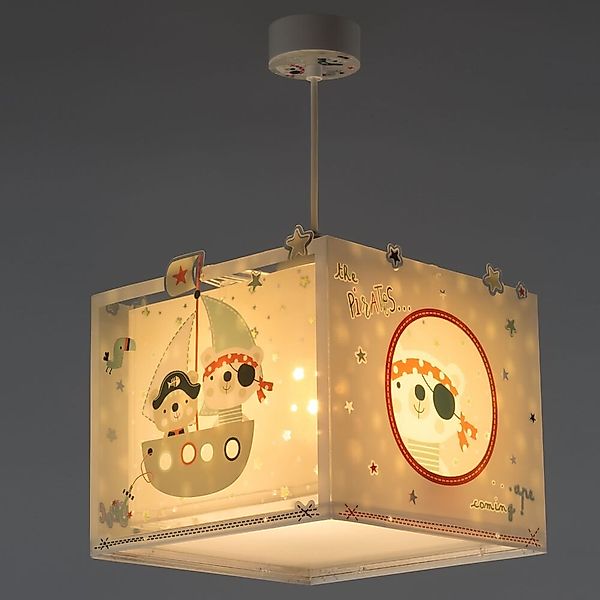 Kinderzimmer Pendelleuchte The Pirates fluoreszierend E27 günstig online kaufen