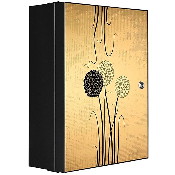 Banjado XXL Medizinschrank Abschliessbar 35x46x15cm Arzneischrank Anthrazit günstig online kaufen