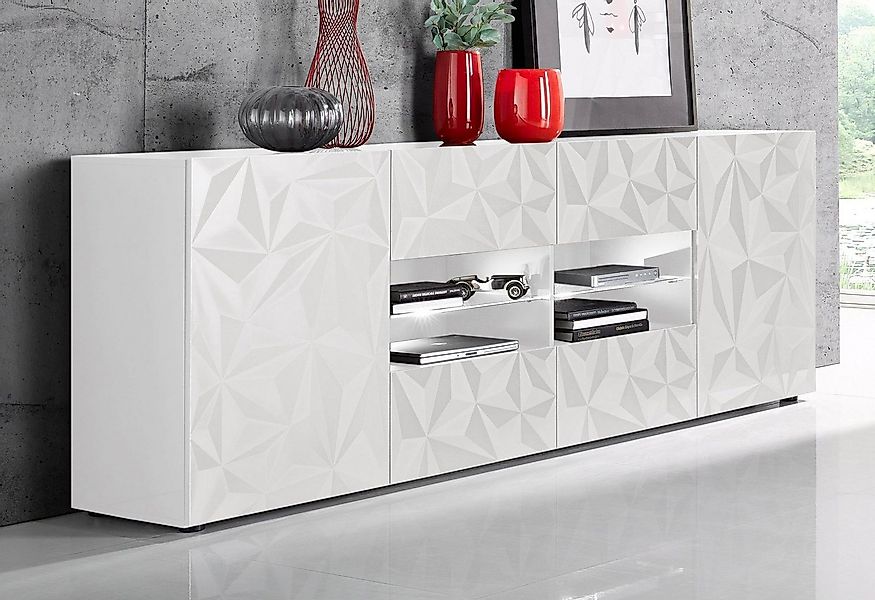 INOSIGN Sideboard Prisma Breite 241, Kommode 2 Türen, 4 Schubkästen, Anrich günstig online kaufen