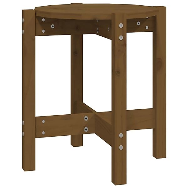 vidaXL Couchtisch Honigbraun Ø 42,5x45 cm Massivholz Kiefer 822315 günstig online kaufen