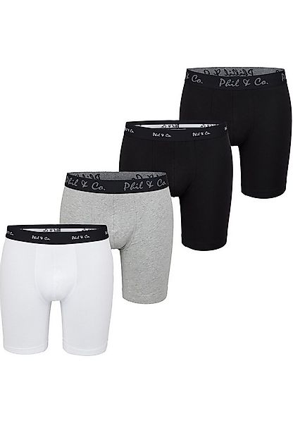 Phil & Co. Langer Boxer Long Boxer Briefs (4-St) Retroshorts - langes Bein günstig online kaufen