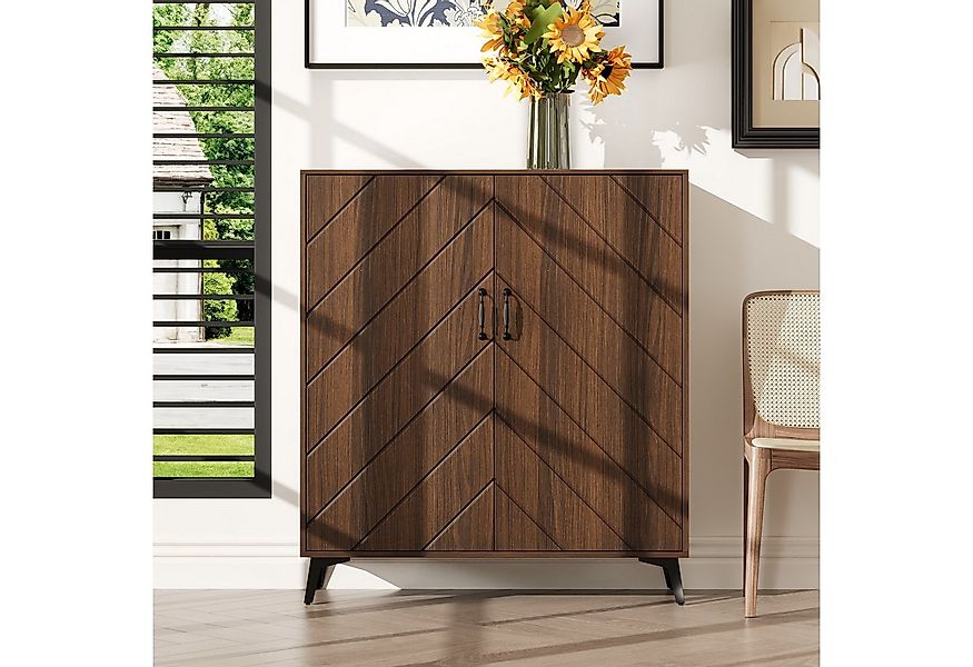 FUFU&GAGA Sideboard Industrial Sideboard, Verstellbare Regalböden, Braun günstig online kaufen