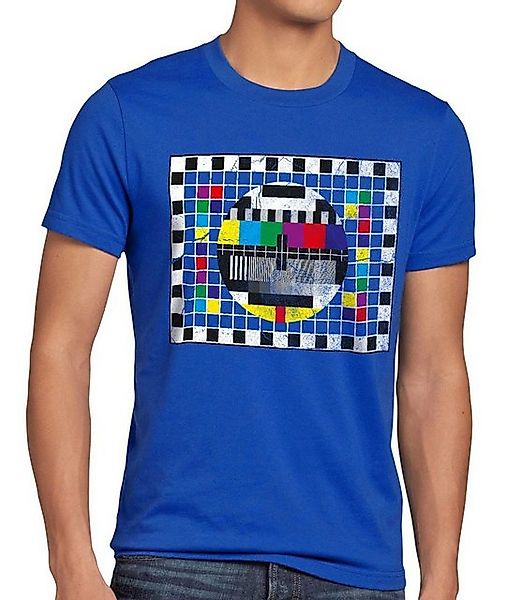 style3 T-Shirt Testbild TV monitor retro fernseher LED the big bang theory günstig online kaufen