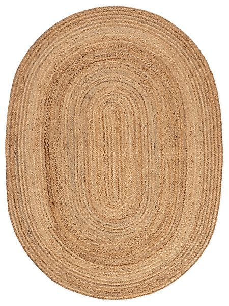 carpetfine Teppich »Nele Juteteppich Naturfaser«, rund, 6 mm Höhe, geflocht günstig online kaufen